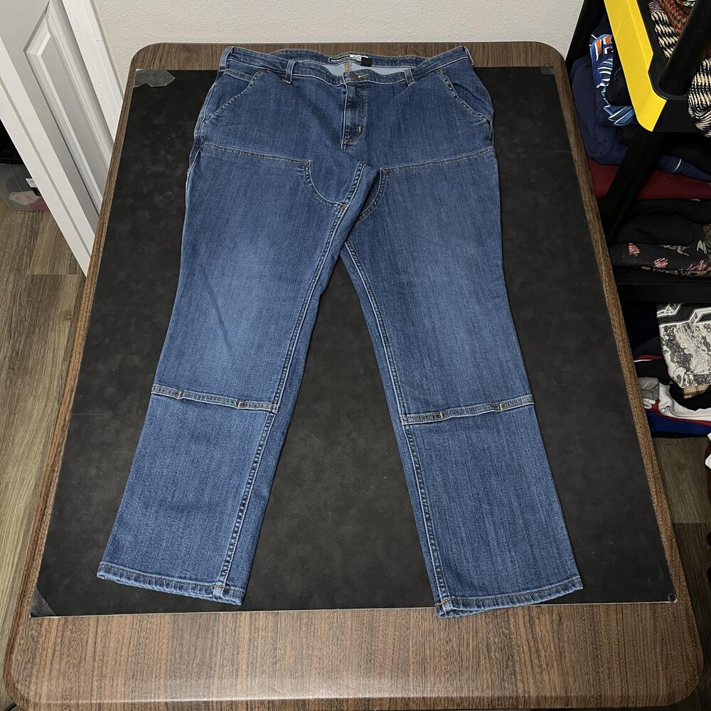 Carhartt Double Knee Jeans Womens 18 Relaxed Workwear Cargo Pocket Denim Utility